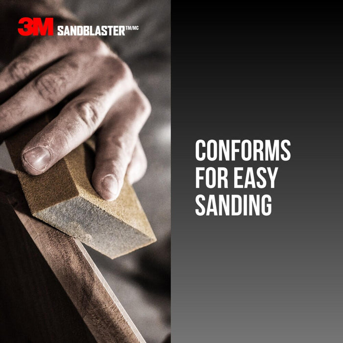 3M SandBlaster Advanced Sanding Sanding Sponge, 20908-100 ,100 grit