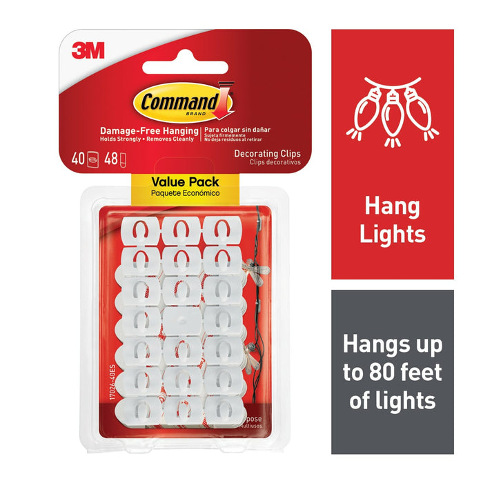 Command Decorating Clips Value Pack 17026-40ES