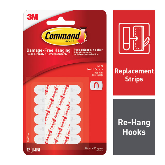 Command Mini Refill Strips 17020-ES