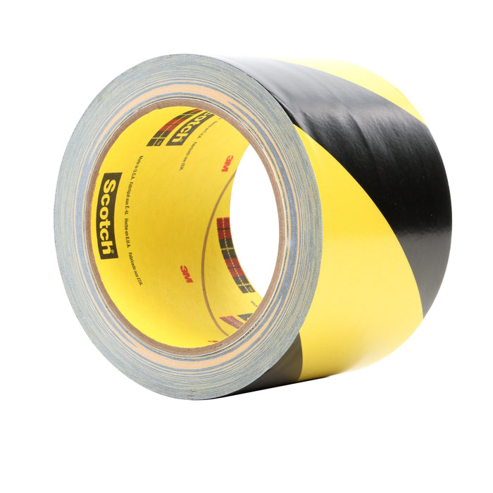 3M Safety Stripe Vinyl Tape 5702, Black/Yellow, 4 in x 36 yd, 5.4 mil