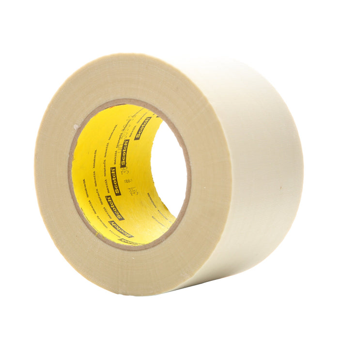 3M Glass Cloth Tape 361, White, 3 in x 60 yd, 6.4 mil, 12 rolls percase