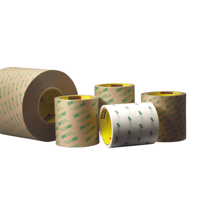 3M Adhesive Transfer Tape 966, Clear, 1 in x 60 yd, 2.3 mil