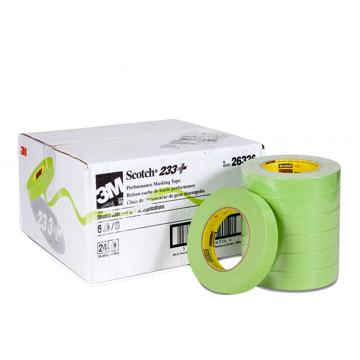 Scotch® Performance Masking Tape 233+ 26336, Green, 24 mm x 55 m