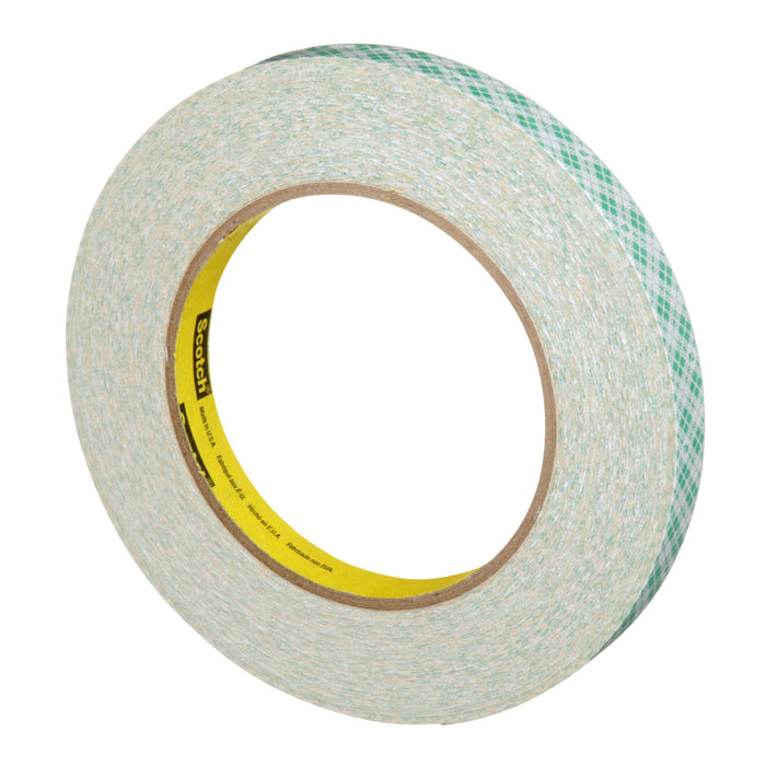 3M Double Coated Paper Tape 410M, Natural, 1/2 in x 36 yd, 5 mil