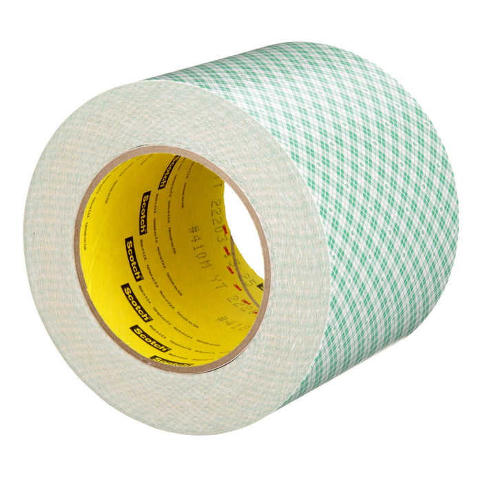 3M Double Coated Paper Tape 410M, Natural, 4 in x 36 yd, 5 mil