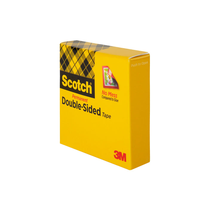 Scotch® Double Sided Tape 665, 1 in x 1296 in Boxed