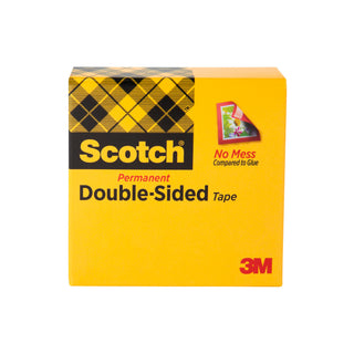 Scotch® Double Sided Tape 665, 1/2 in x 1296 in Boxed
