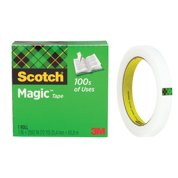 Scotch® Magic Tape 810, 1 in x 2592 in, Boxed