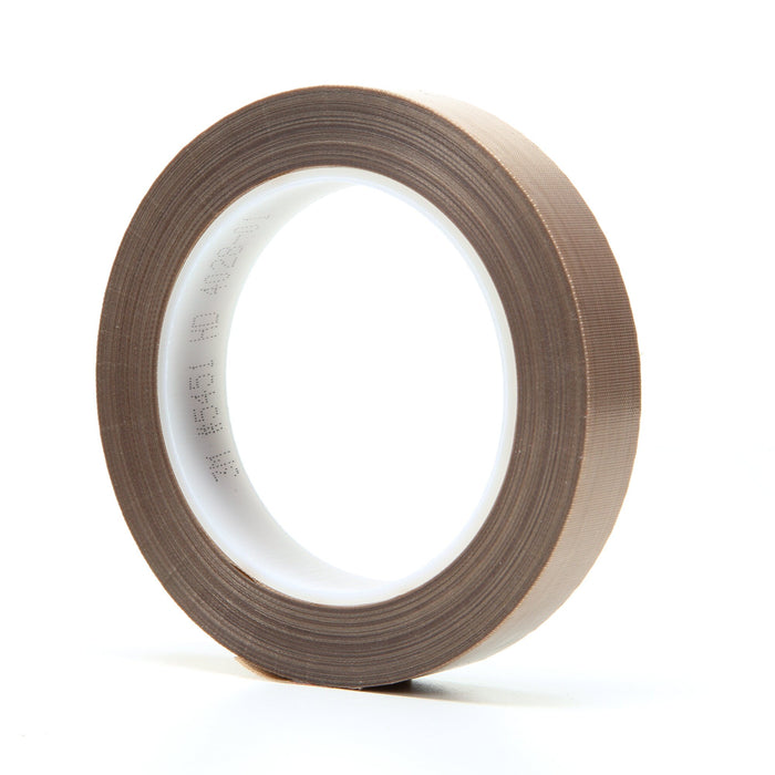 3M PTFE Glass Cloth Tape 5451, Brown, 3/4 in x 36 yd, 5.6 mil