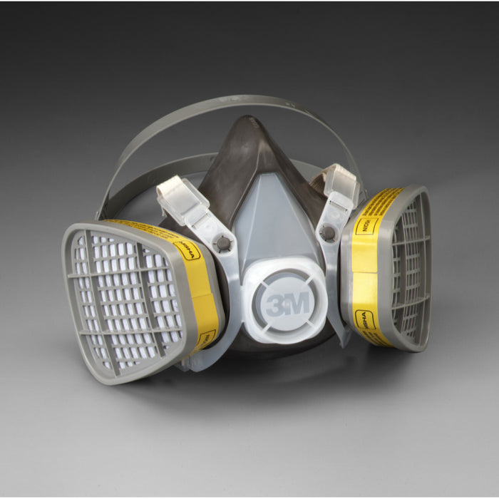 3M Half Facepiece Disposable Respirator Assembly 5303, OrganicVapor/Acid Gas
