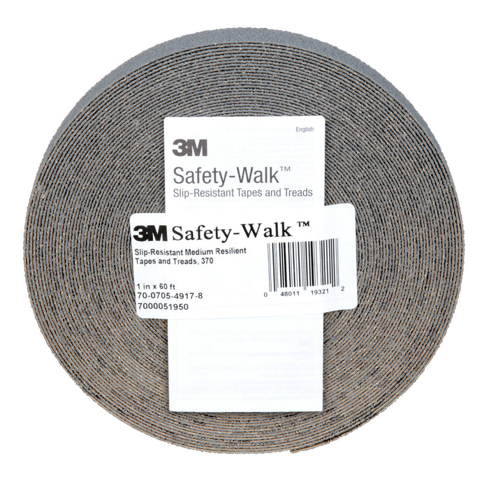 3M Safety-Walk Slip-Resistant Medium Resilient Tapes & Treads 370,Gray
