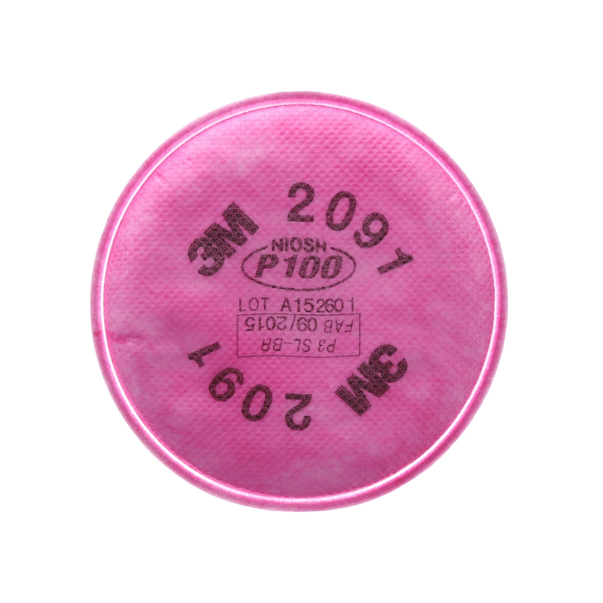 3M Particulate Filter 2091/07000(AAD), P100, 2/Bag