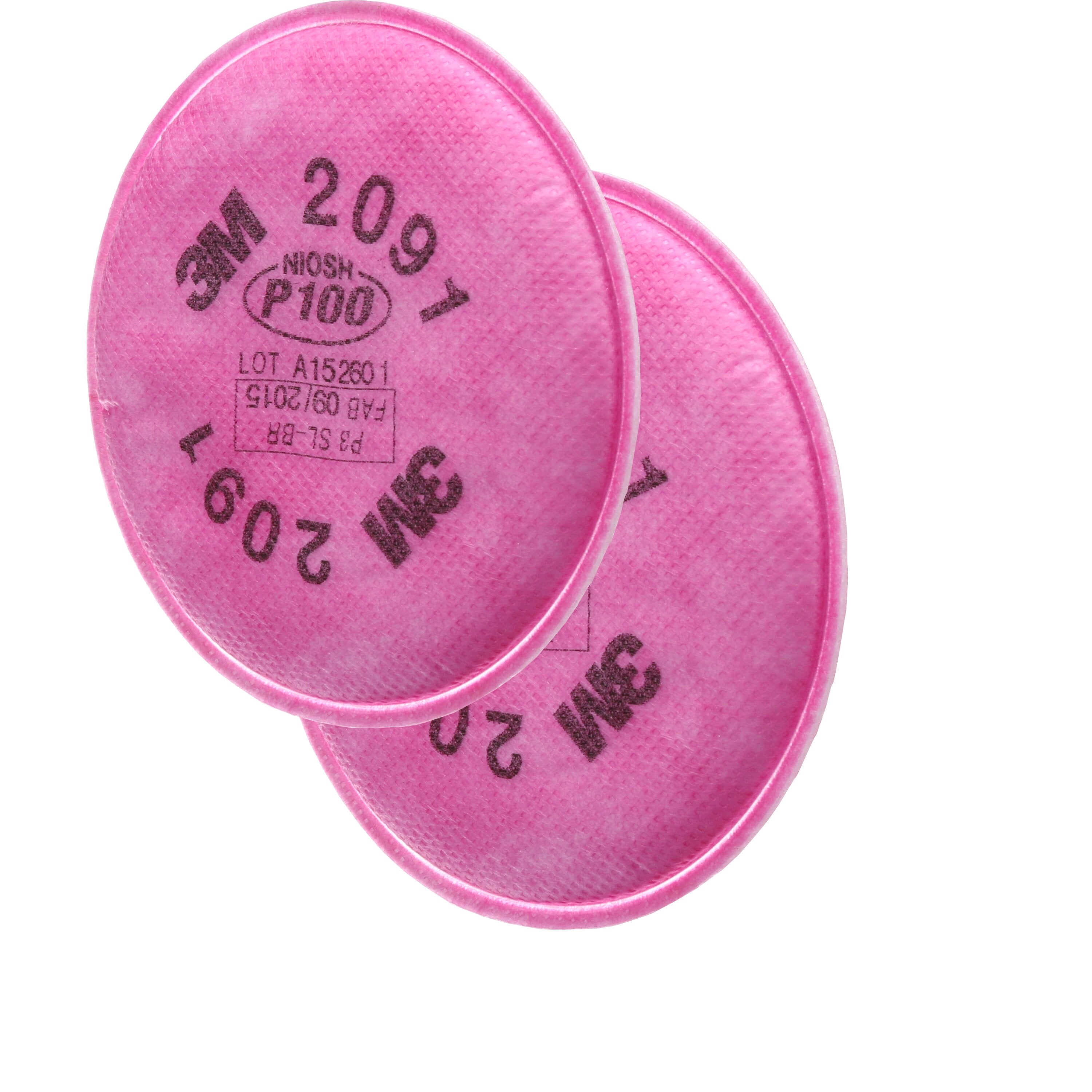 3M Particulate Filter 2091/07000(AAD), P100, 2/Bag