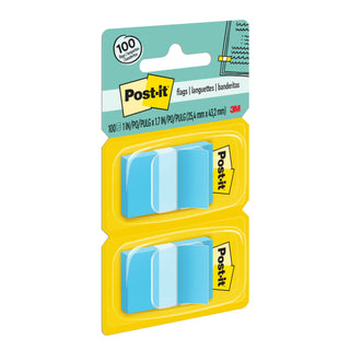 Post-it® Flags 680-BE2, 1 in. x 1.7 in. (2.54 cm x 4.31 cm) Blue, 2-pack