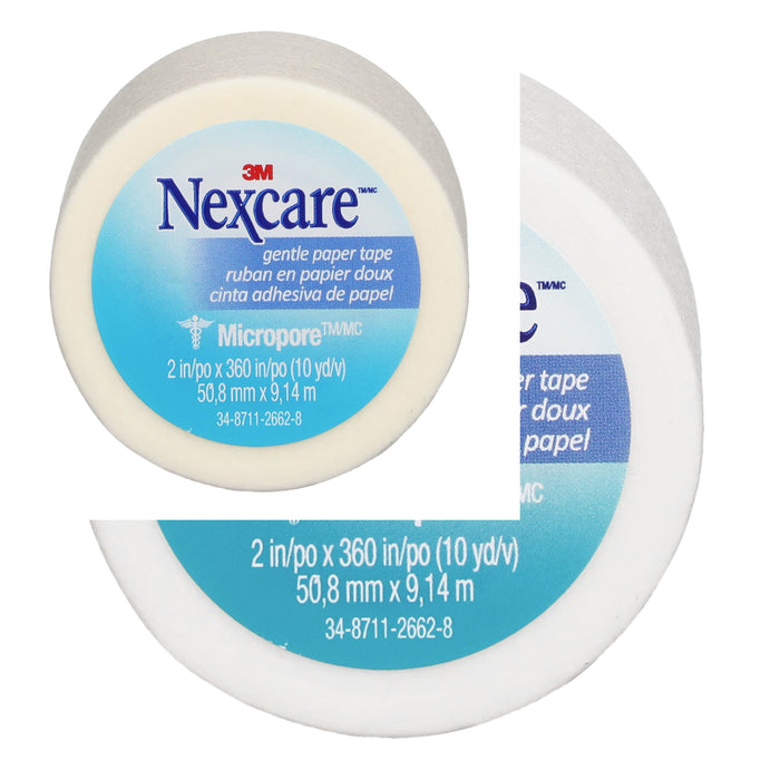 Nexcare Micropore Paper First Aid Tape, 530-P1/2, 2 in x 10 yds,Wrapped