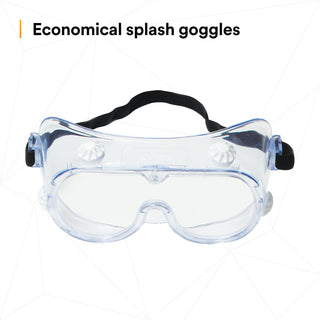 3M Safety Splash Goggle 334, 40660-00000-10, Clear Lens