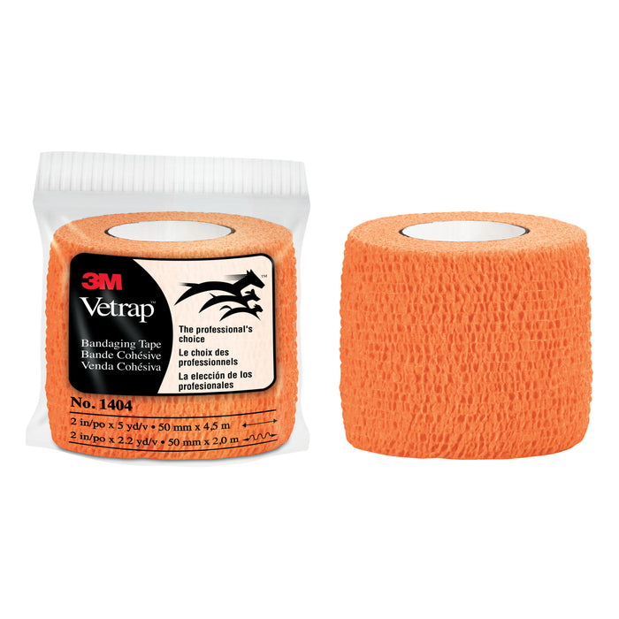 3M Vetrap Bandaging Tape Bulk Pack, 1404BO Bulk Bright Orange