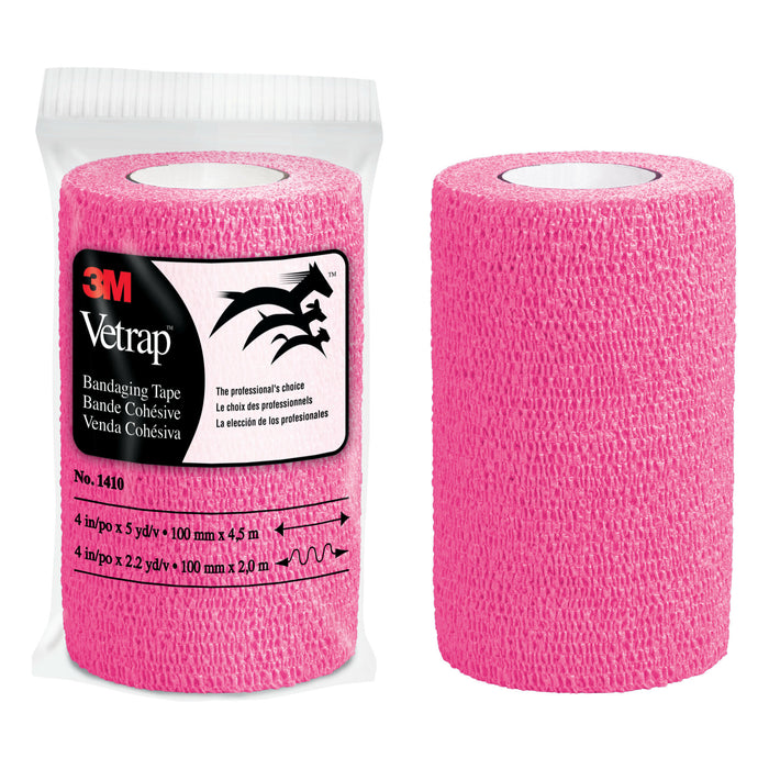 3M Vetrap Bandaging Tape Bulk Pack, 1410HP Bulk Hot Pink