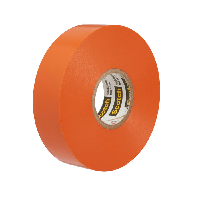 Scotch® Vinyl Color Coding Electrical Tape 35, 1/2 in x 20 ft, Orange