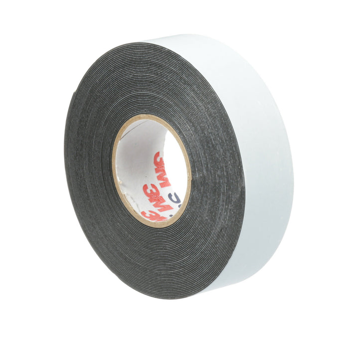 3M Linerless Electrical Rubber Tape 2242, 3/4 in x 15 ft, 1 in core,Black