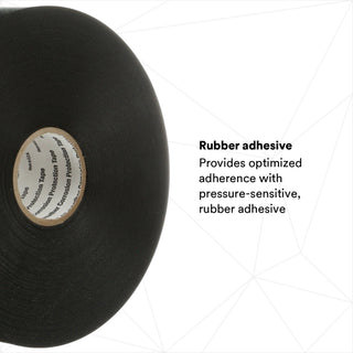 3M Scotchrap Vinyl Corrosion Protection Tape 51, 4 in x 100 ft,Unprinted, Black