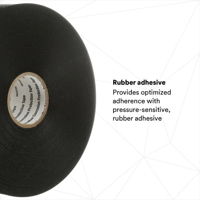 3M Scotchrap Vinyl Corrosion Protection Tape 51, 4 in x 100 ft,Unprinted, Black