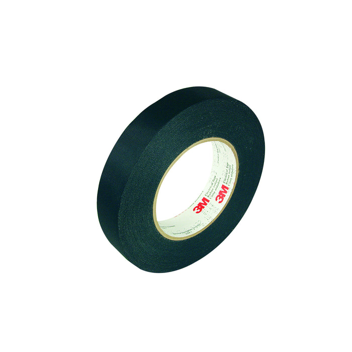 3M Acetate Cloth Tape 11, 23-3/4 in x 72 yd, 3 in Paper Core, Log Roll,Black