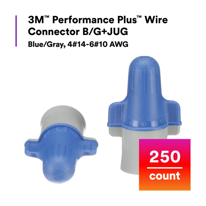3M Performance Plus Wire Connector B/G+JUG, 250 per Jug
