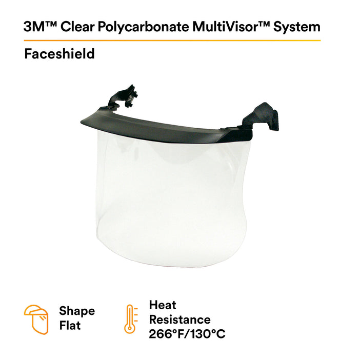 3M Clear Polycarbonate MultiVisor System V4F-10P 10 EA/Case