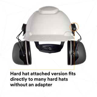 3M PELTOR X5 Earmuffs X5P3E37279(AAD), Hard Hat Attached