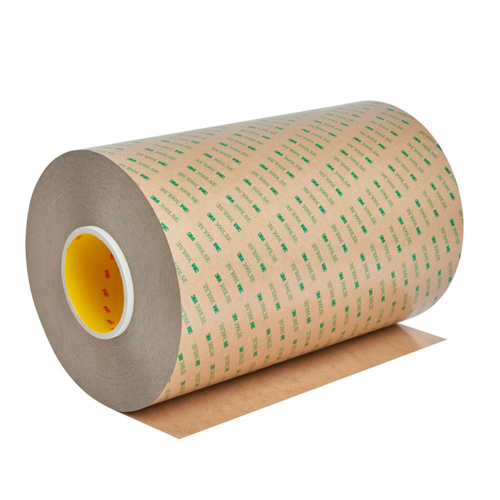 3M Adhesive Transfer Tape 9472LE, Clear, 1/2 in x 60 yd, 5.2 mil