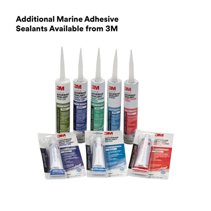 3M Marine Adhesive Sealant 5200, Black, 3 oz Tube