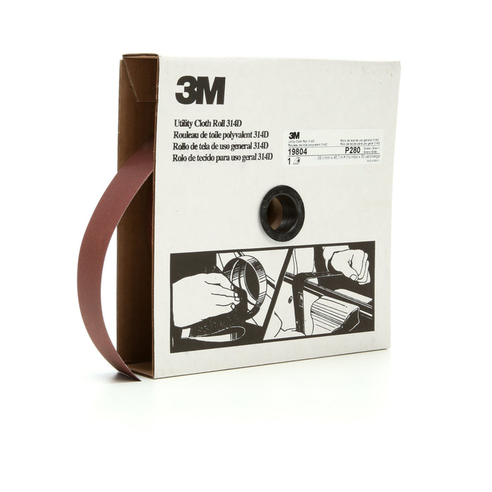 3M Utility Cloth Roll 314D, P280 J-weight, 1-1/2 in x 50 yd