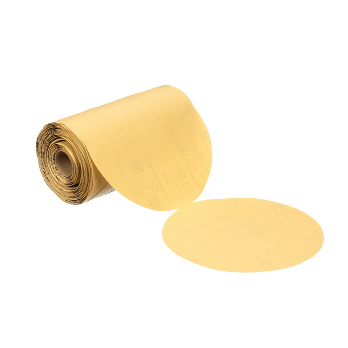 3M Stikit Gold Paper Disc Roll 216U, P220 A-weight, 6 in x NH, Die600Z