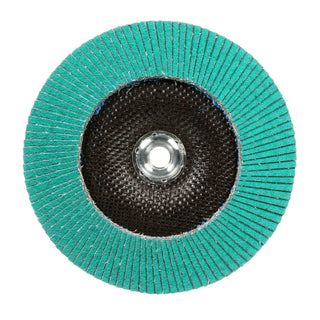 3M Flap Disc 577F, 80, T29 Quick Change, 4-1/2 in x 5/8 in-11