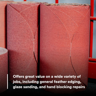 3M Red Abrasive Stikit Disc, 01112, 6 in, P180 grade, 100 discs perroll