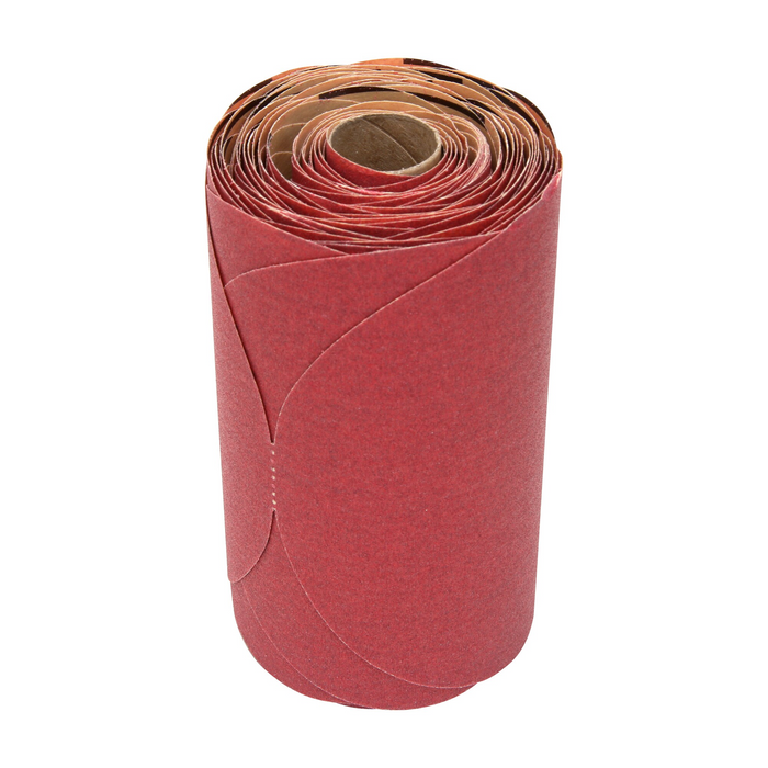 3M Red Abrasive Stikit Disc, 01113, 6 in, P150 grade, 100 discs per
roll