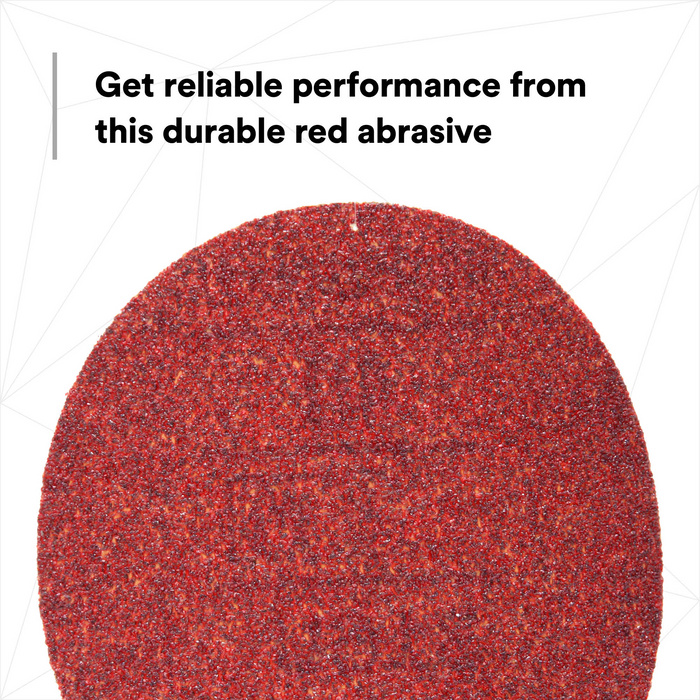 3M Hookit Red Abrasive Disc, 01262, 6 in, 40, 25 discs per carton