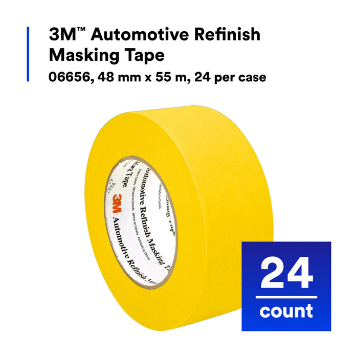 3M Automotive Refinish Masking Tape, 06656, 48 mm x 55 m