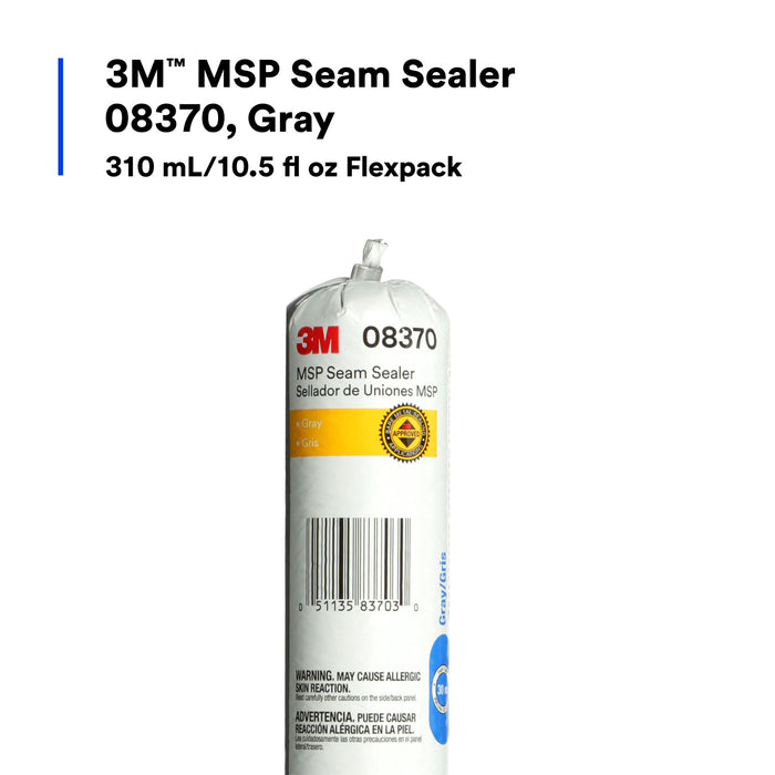 3M MSP Seam Sealer, 08370, Gray, 310 mL Flexpack