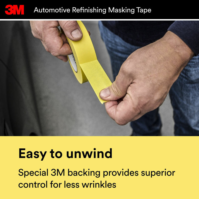 3M Automotive Refinish Masking Tape, 03423, 18 mm x 32 m