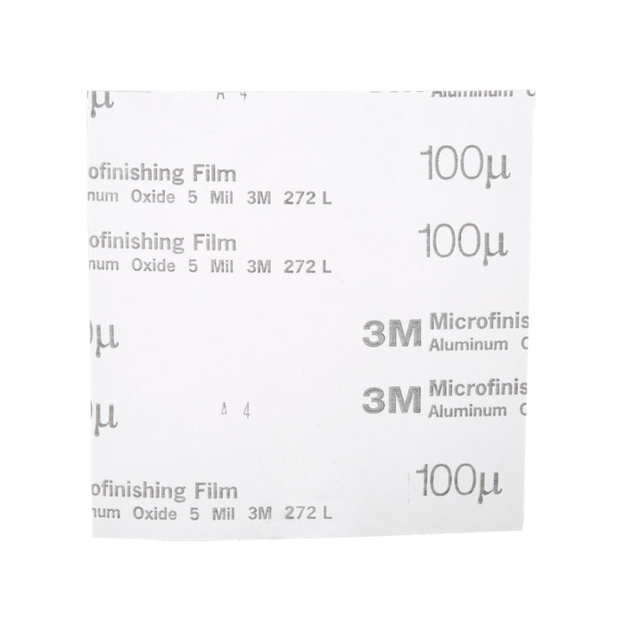 3M Microfinishing Film Belt 272L, 100 Mic, Type UK, 37 in x 75 in