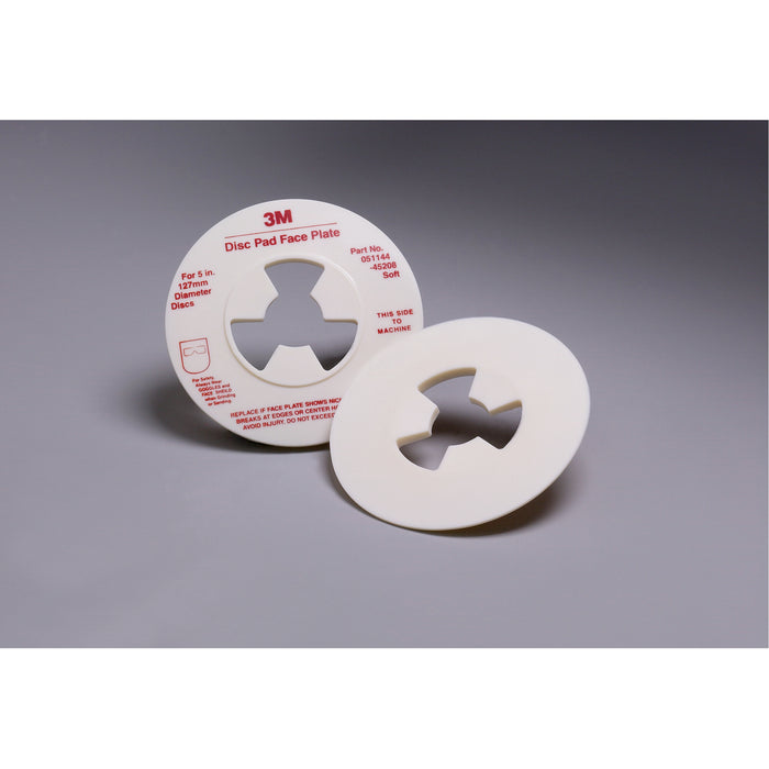 3M Disc Pad Face Plate 45208, 5 in Soft White