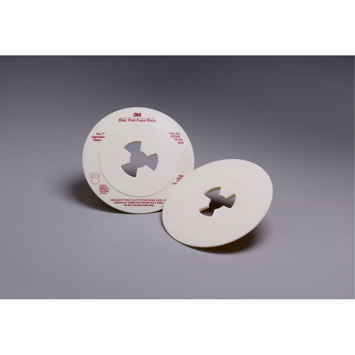 3M Disc Pad Face Plate 45194, 7 in Soft White