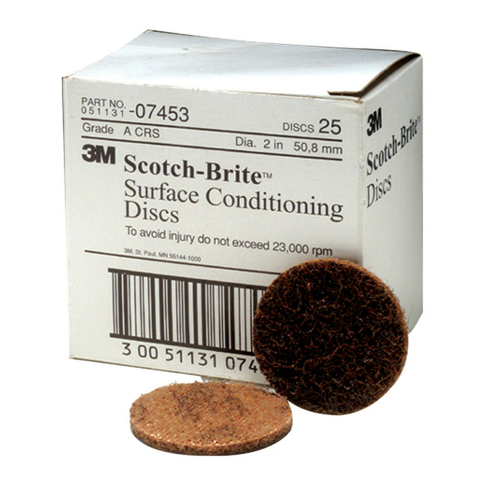Scotch-Brite Surface Conditioning Disc, SC-DH, 07453, A/O Coarse, 2 inx NH
