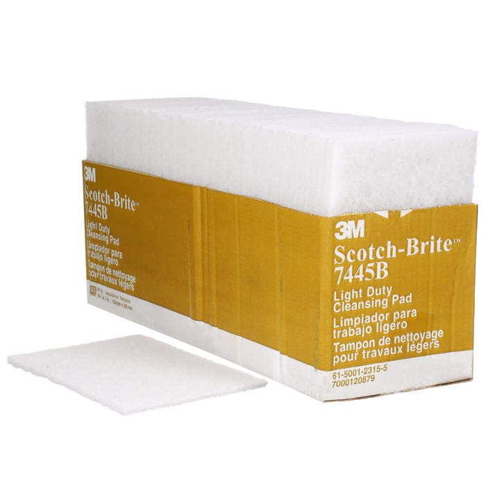 Scotch-Brite Light Cleansing Hand Pad 7445B, HP-HP, Nepheline Syenite Super Fine