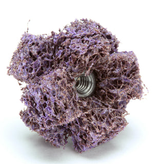 Scotch-Brite Cross Buff, 1 in x 3/8 in x 2 PLY x 8-32 High Strength AMED