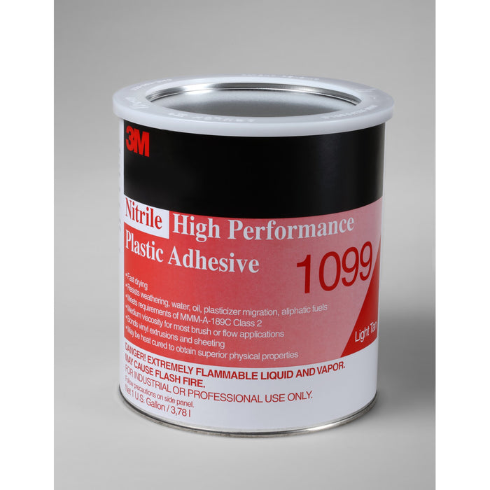 3M Nitrile High Performance Plastic Adhesive 1099, Tan, 1 Gallon