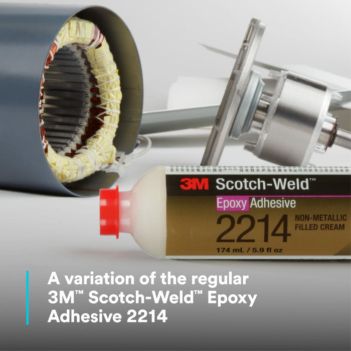3M Scotch-Weld Epoxy Adhesive 2214, Non-Metallic Filled, Cream, 6 ozCartridge