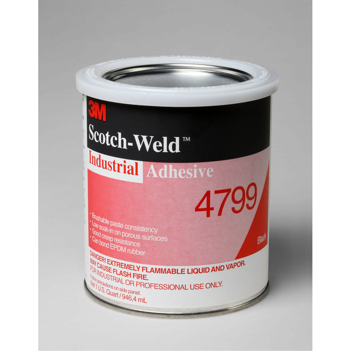 3M Industrial Adhesive 4799, Black, 1 Quart Can
